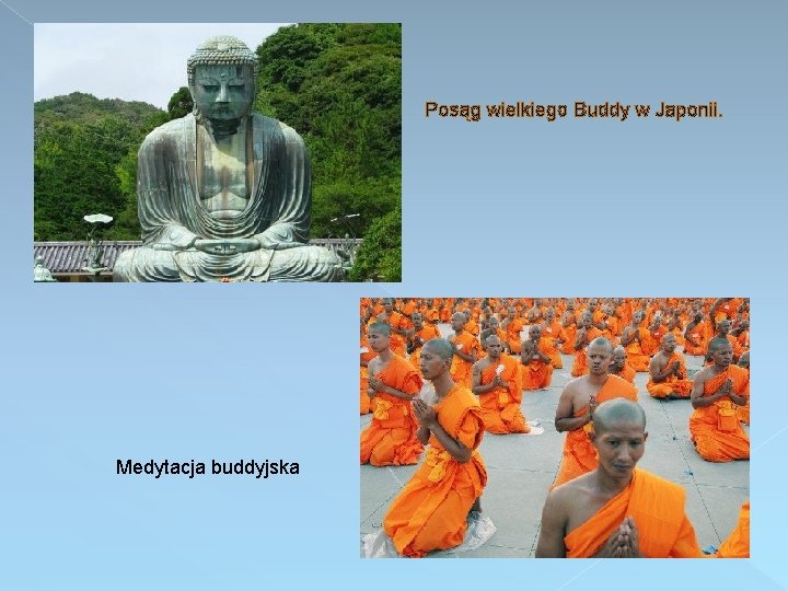 Posąg wielkiego Buddy w Japonii. Medytacja buddyjska 