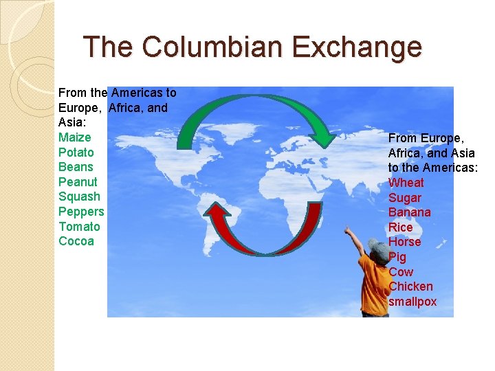 The Columbian Exchange From the Americas to Europe, Africa, and Asia: Maize Potato Beans