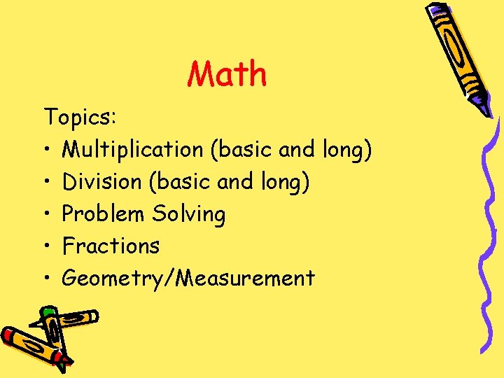Back to School Night Math Presentation Ms Rita