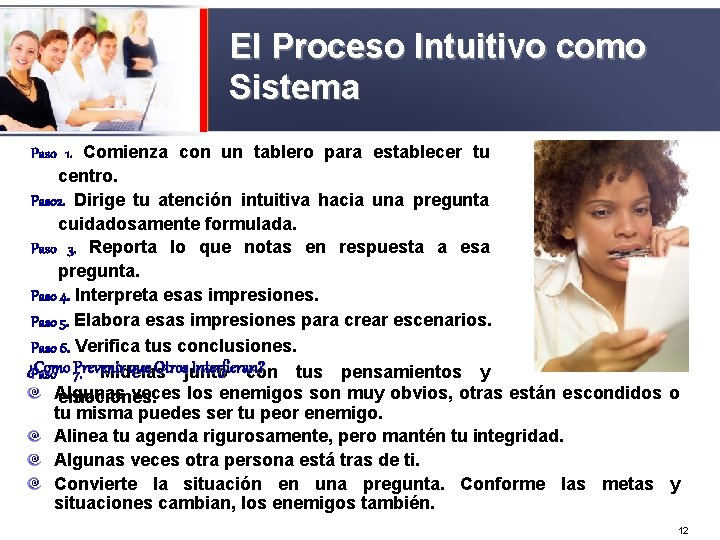 El Proceso Intuitivo como Sistema Paso 1. Comienza con un tablero para establecer tu