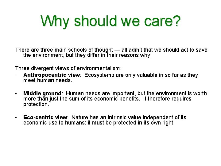 Why should we care? There are three main schools of thought — all admit