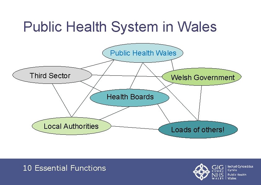 Public Health System in Wales Public Health Wales Third Sector Welsh Government Health Boards