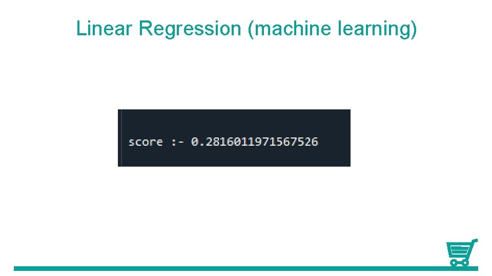 Linear Regression (machine learning) 
