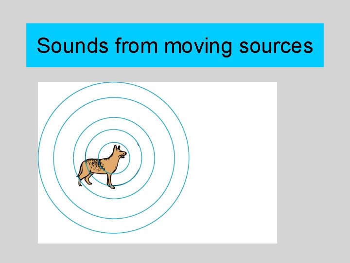 Sounds from moving sources 