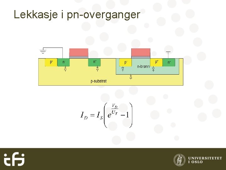 Lekkasje i pn-overganger 