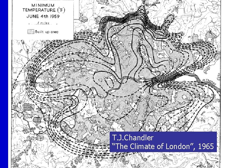 T. J. Chandler “The Climate of London”, 1965 