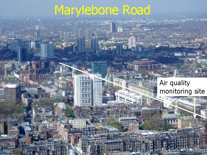 Marylebone Road Air quality monitoring site 