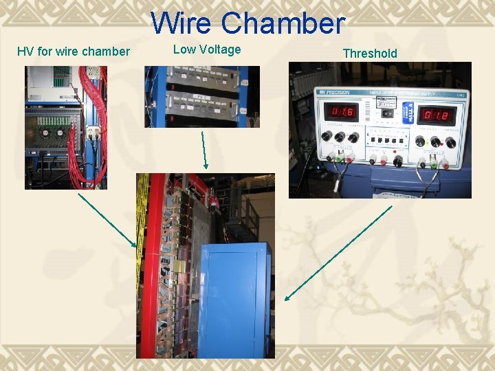 Wire Chamber HV for wire chamber Low Voltage Threshold 