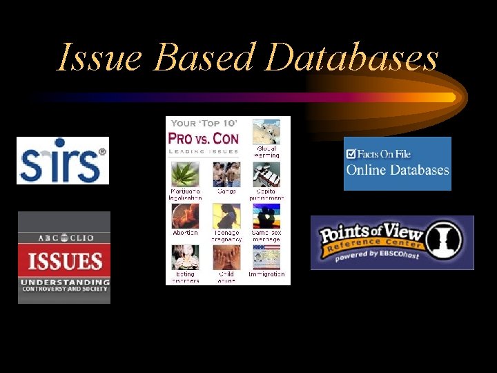 Issue Based Databases 