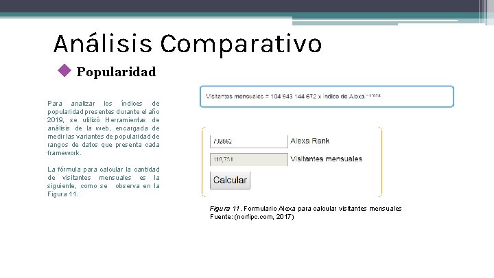 Análisis Comparativo ◆ Popularidad Para analizar los índices de popularidad presentes durante el año