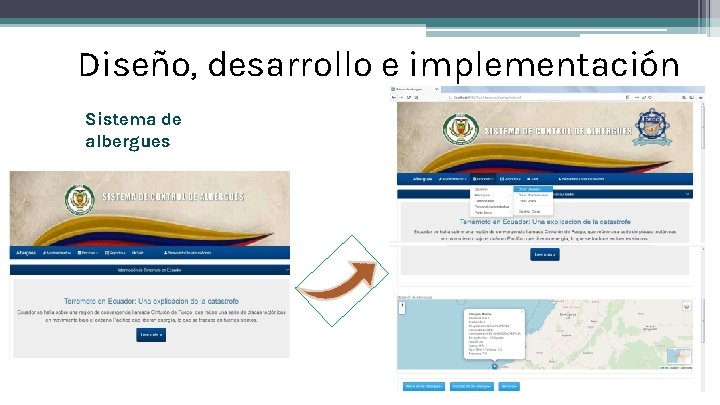 Diseño, desarrollo e implementación Sistema de albergues 