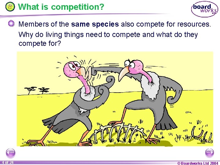 What is competition? Members of the same species also compete for resources. Why do