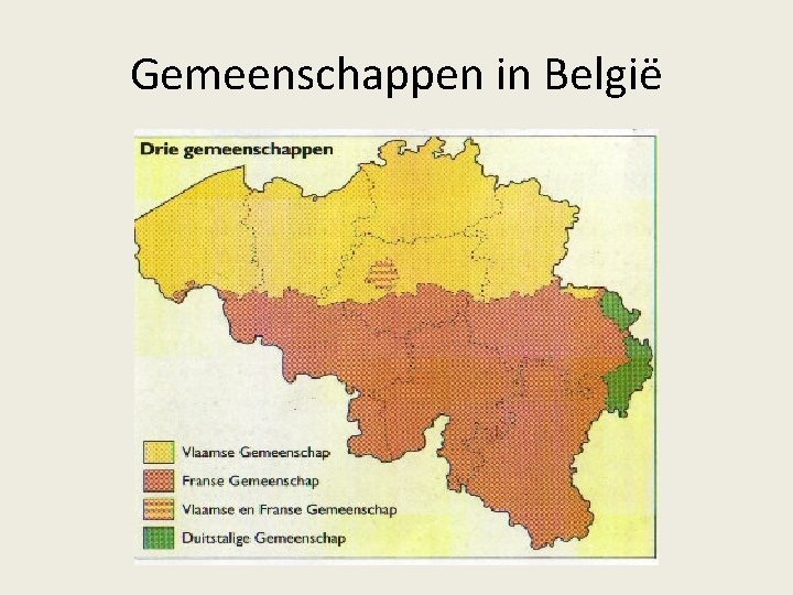 Gemeenschappen in België 