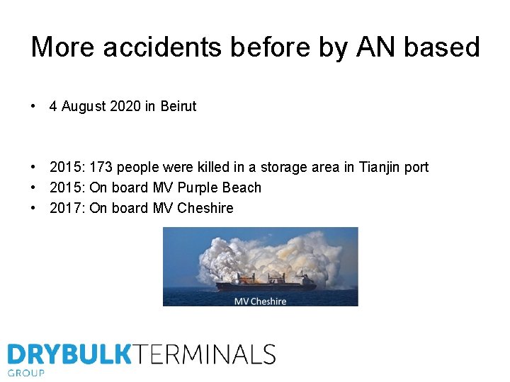 More accidents before by AN based • 4 August 2020 in Beirut • 2015: