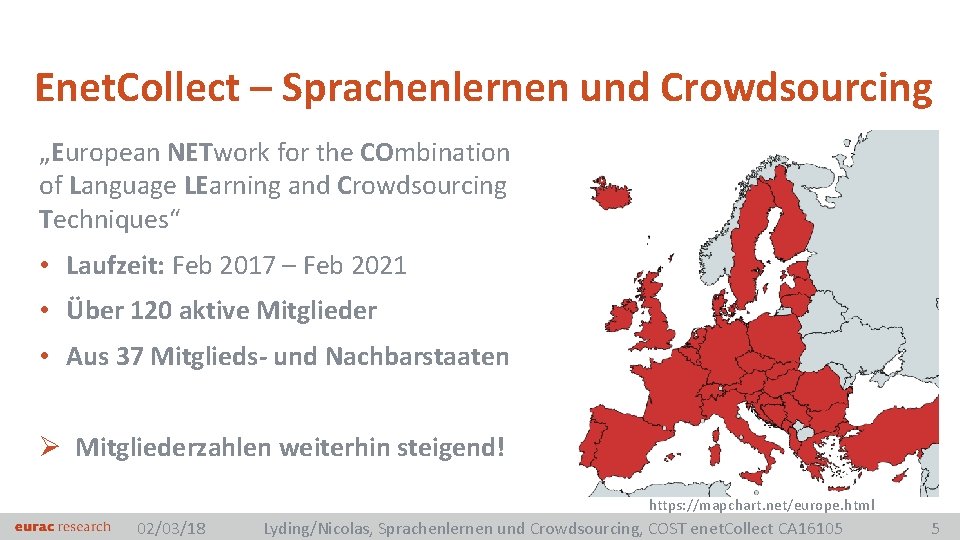 Enet. Collect – Sprachenlernen und Crowdsourcing „European NETwork for the COmbination of Language LEarning