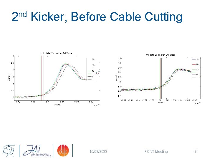 2 nd Kicker, Before Cable Cutting 15/02/2022 FONT Meeting 7 
