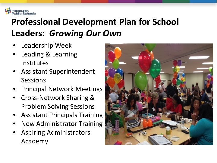 Professional Development Plan for School Leaders: Growing Our Own • Leadership Week • Leading