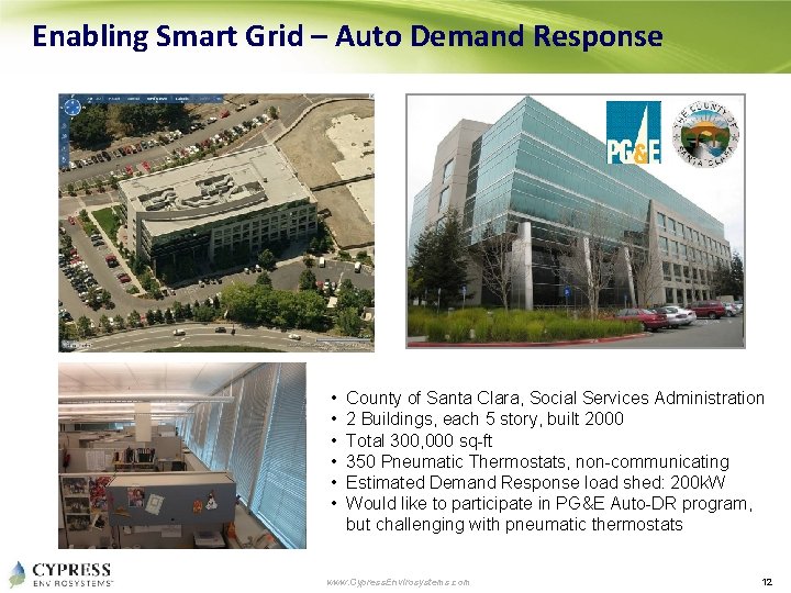 Enabling Smart Grid – Auto Demand Response • • • County of Santa Clara,