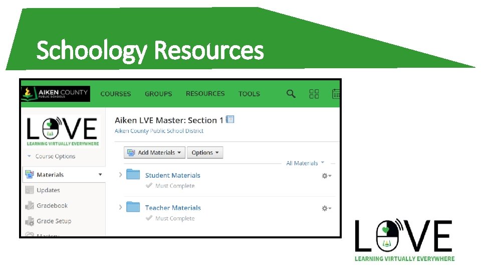 Schoology Resources 