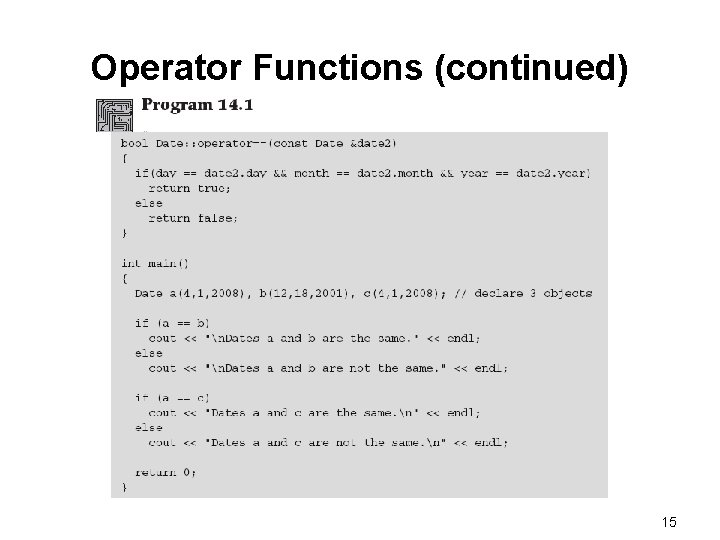 Operator Functions (continued) 15 Operator Functions (continued) 15