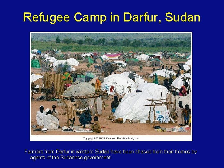 Refugee Camp in Darfur, Sudan Farmers from Darfur in western Sudan have been chased