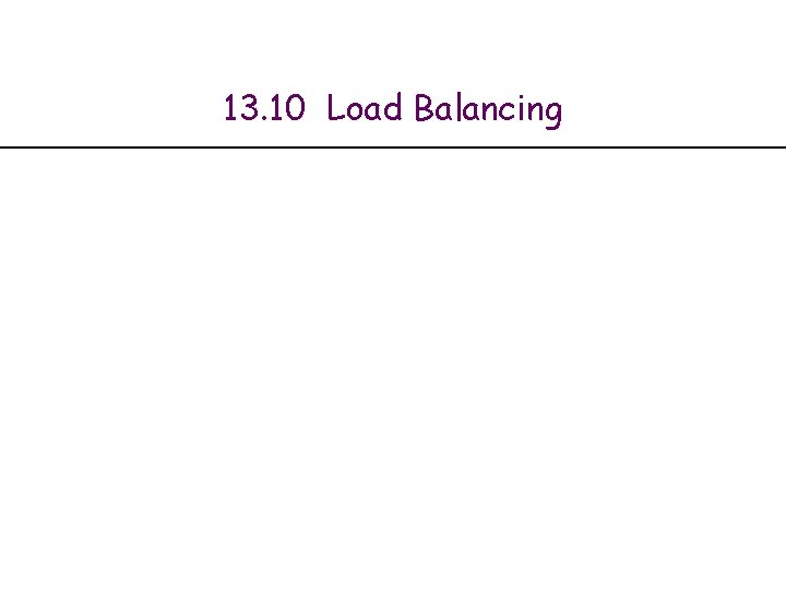 13. 10 Load Balancing 