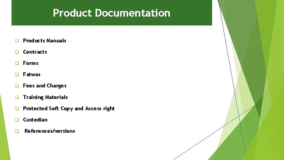 Product Documentation q Products Manuals q Contracts q Forms q Fatwas q Fees and