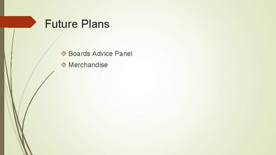 Future Plans Boards Advice Panel Merchandise 