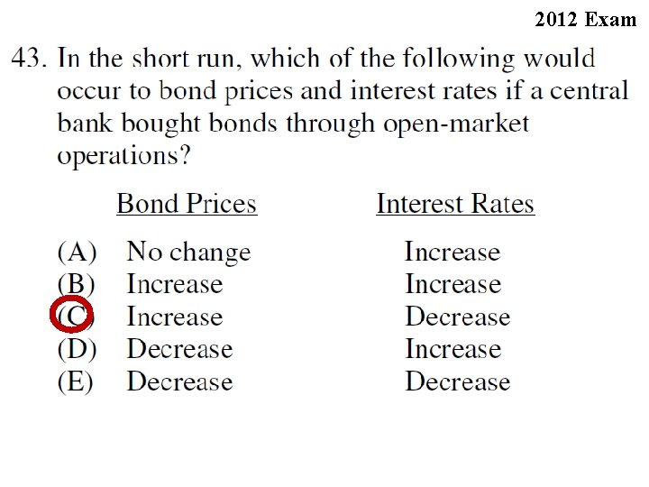 2012 Exam 