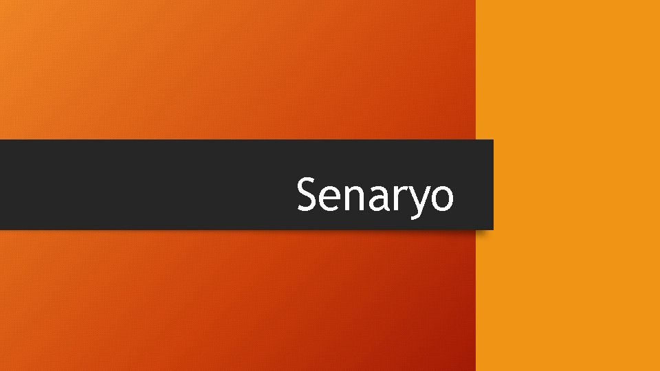 Senaryo 