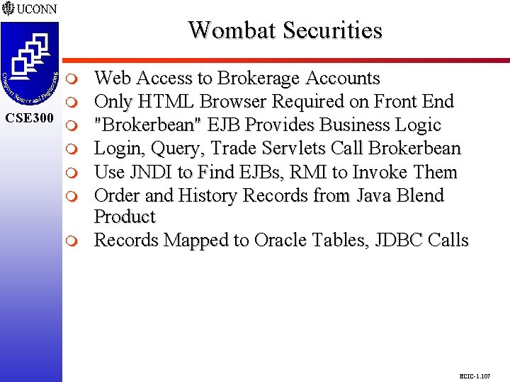 Wombat Securities CSE 298 CSE 300 m m m m Web Access to Brokerage Wombat Securities CSE 298 CSE 300 m m m m Web Access to Brokerage