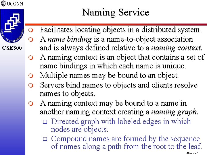 Naming Service CSE 298 m CSE 300 m m Facilitates locating objects in a Naming Service CSE 298 m CSE 300 m m Facilitates locating objects in a