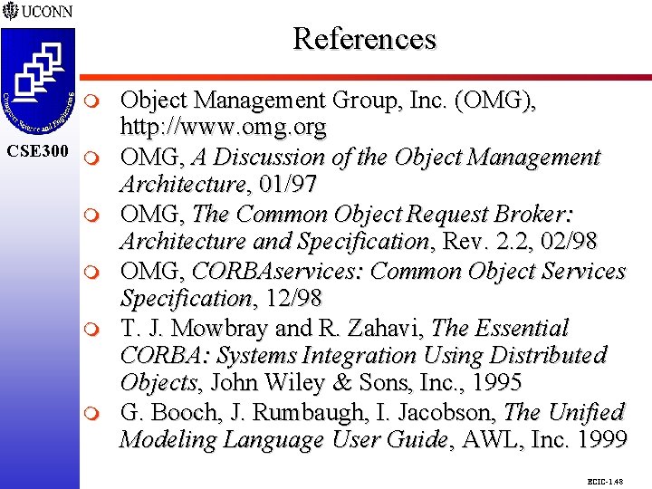 References CSE 298 CSE 300 m m m Object Management Group, Inc. (OMG), http: References CSE 298 CSE 300 m m m Object Management Group, Inc. (OMG), http:
