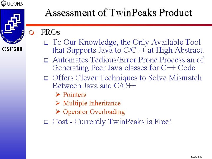 Assessment of Twin. Peaks Product CSE 298 CSE 300 m CSE 300 PROs q Assessment of Twin. Peaks Product CSE 298 CSE 300 m CSE 300 PROs q