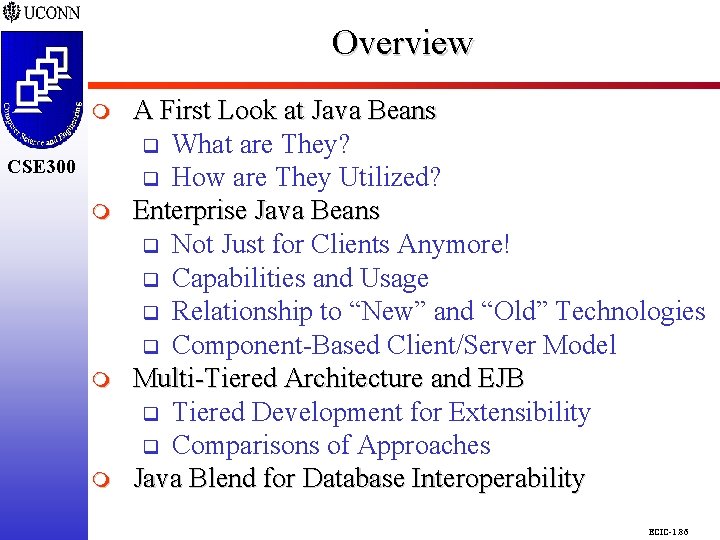 Overview CSE 298 CSE 300 m m m A First Look at Java Beans Overview CSE 298 CSE 300 m m m A First Look at Java Beans