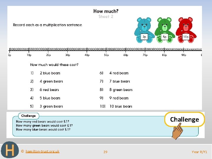 Challenge © hamilton-trust. org. uk 29 Year R/Y 1 