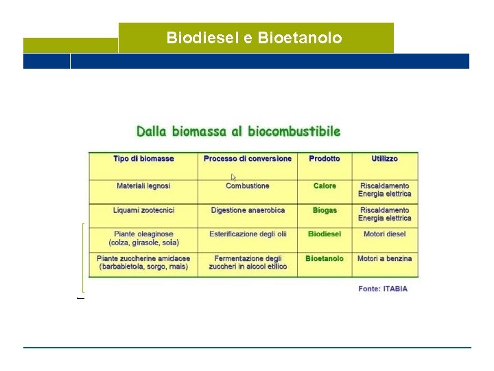 Biodiesel e Bioetanolo 