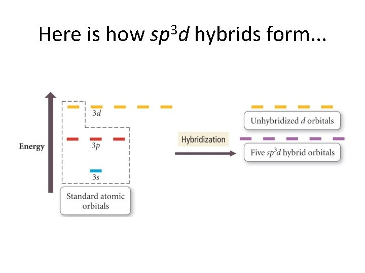 Here is how sp 3 d hybrids form. . . 