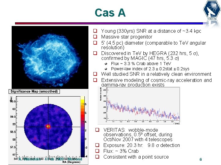 Cas A q Young (330 yrs) SNR at a distance of ~3. 4 kpc