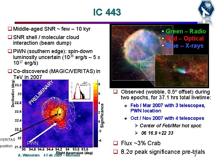 IC 443 q Middle-aged SNR ~ few – 10 kyr q SNR shell /