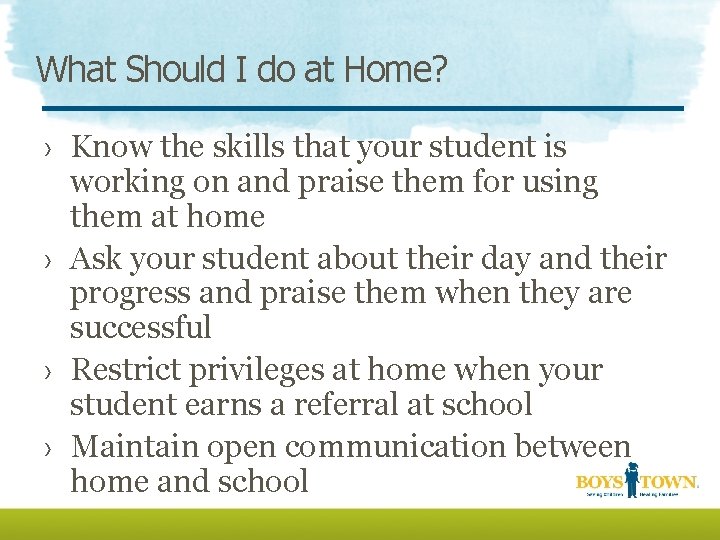 What Should I do at Home? › Know the skills that your student is
