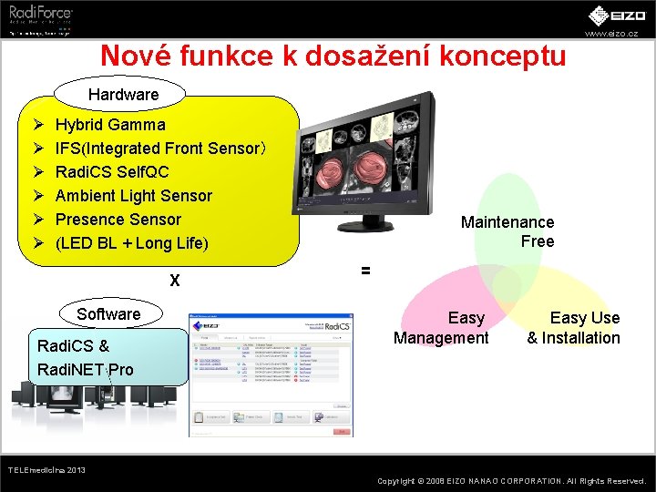 www. eizo. cz Nové funkce k dosažení konceptu Hardware Ø Ø Ø Hybrid Gamma