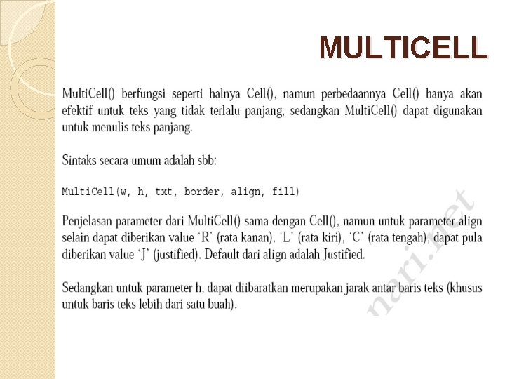 MULTICELL 