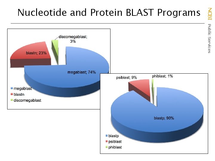 NCBI Public Services Nucleotide and Protein BLAST Programs 