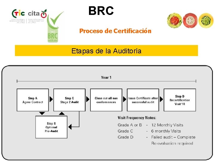 BRC Proceso de Certificación Etapas de la Auditoría 