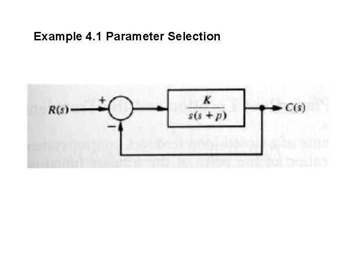 Examp. Ie 4. 1 Parameter Selection Examp. Ie 4. 1 Parameter Selection