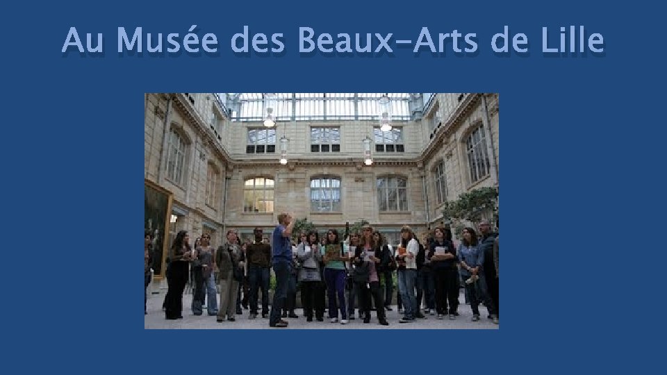 Au Musée des Beaux-Arts de Lille 