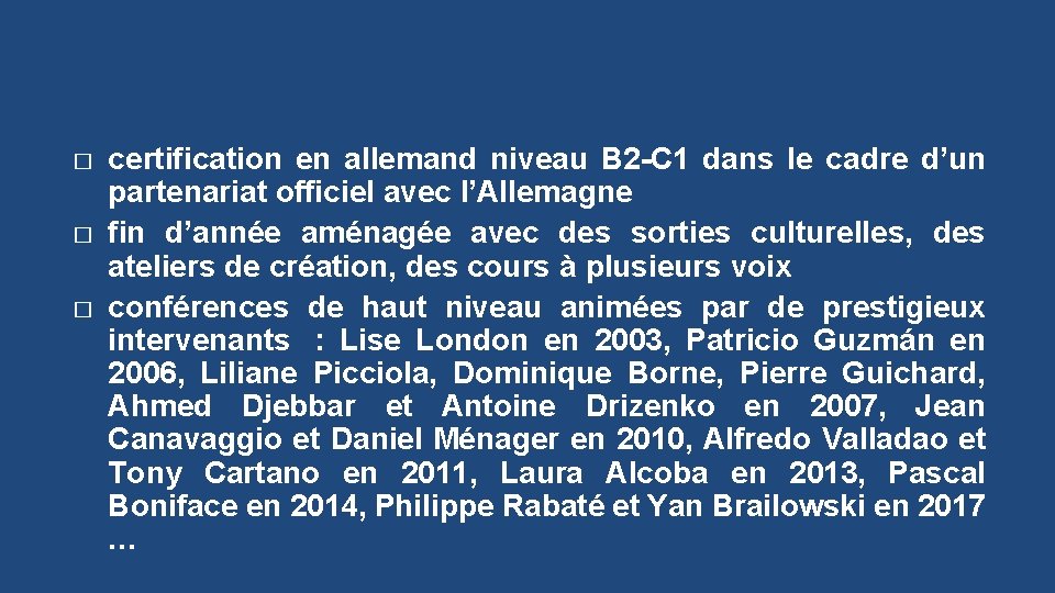 � � � certification en allemand niveau B 2 -C 1 dans le cadre