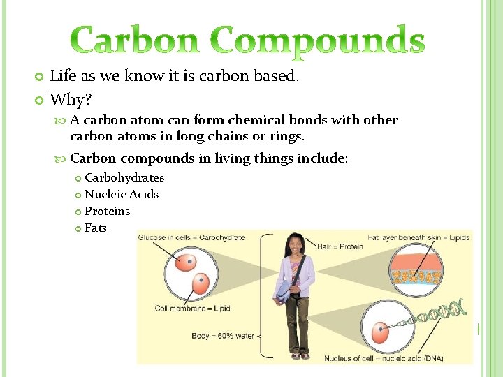 Life as we know it is carbon based. Why? A carbon atom can form