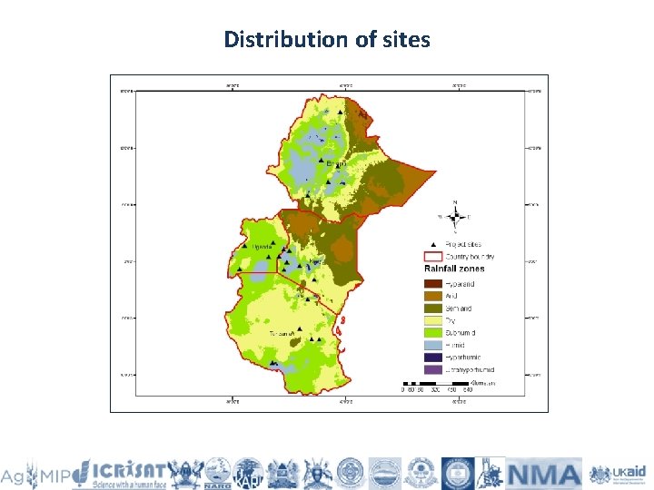 Distribution of sites 